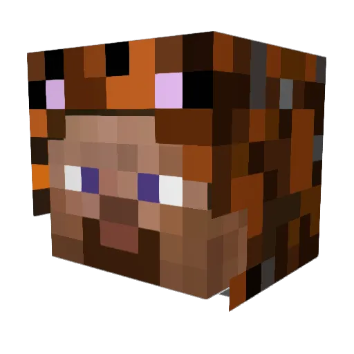mindless2111 Minecraft avatar head, 3D render