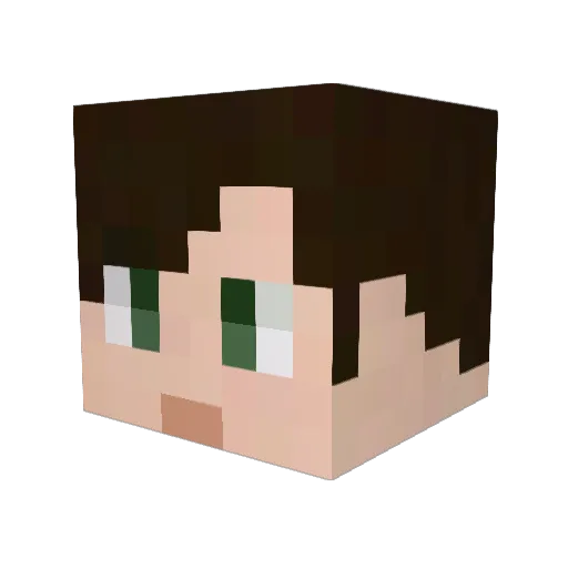 mindlessjd Minecraft avatar head, 3D render