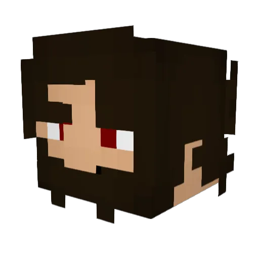 mindmeld Minecraft avatar head, 3D render