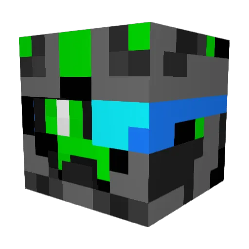 mindmerc100 Minecraft avatar head, 3D render