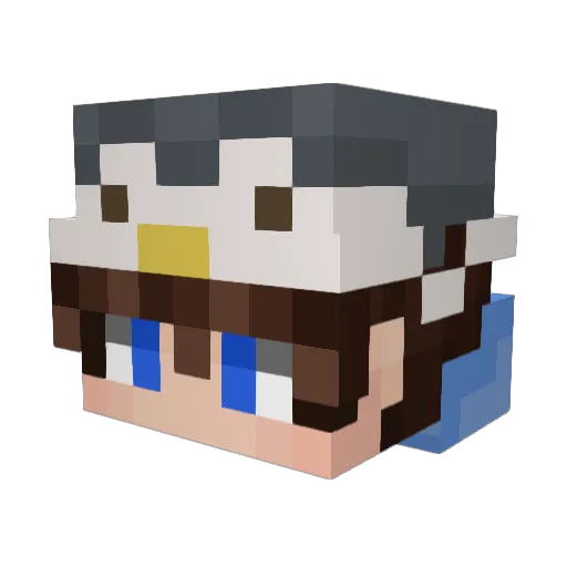 mindofdylan_ Minecraft avatar head, 3D render