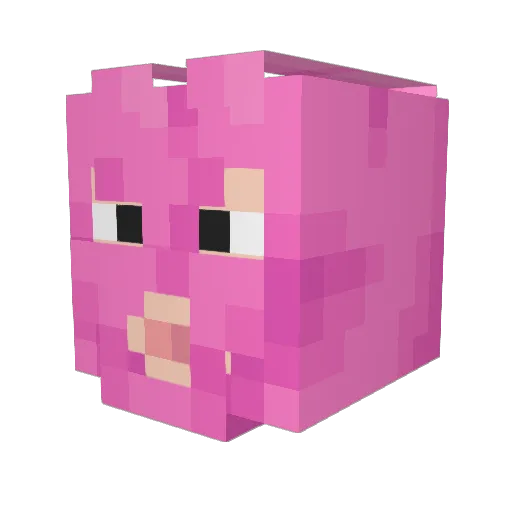 mindoll98 Minecraft avatar head, 3D render