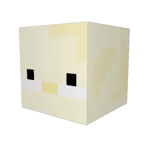 mindonalds Minecraft avatar head, 3D render