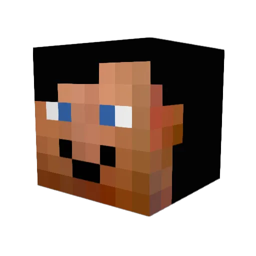 mindpro1 Minecraft avatar head, 3D render