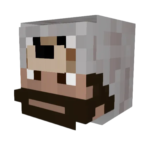 mine1804 Minecraft avatar head, 3D render