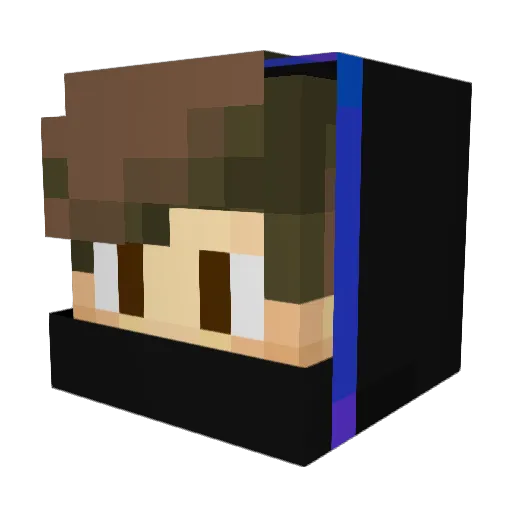 mine78 Minecraft avatar head, 3D render
