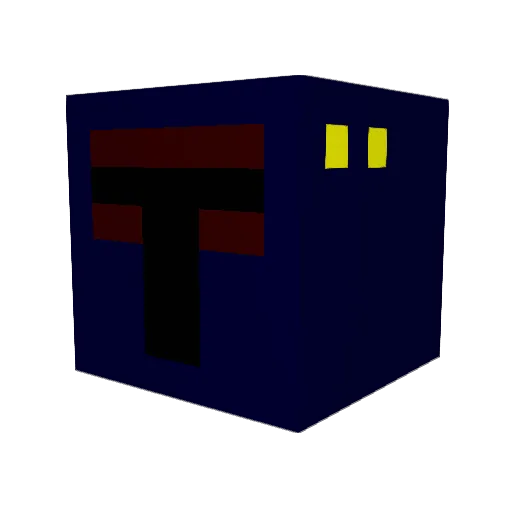 mine98 Minecraft avatar head, 3D render