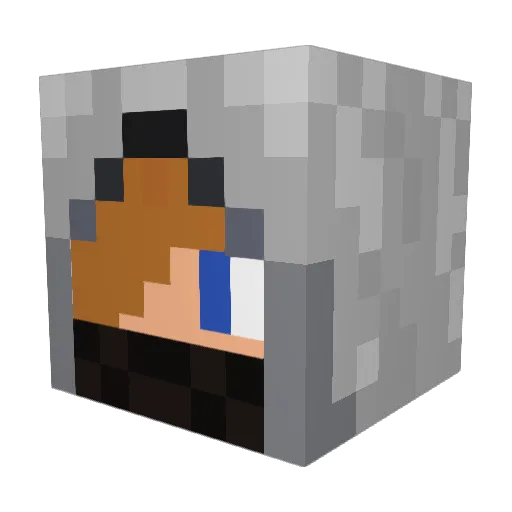 mineAdime Minecraft avatar head, 3D render