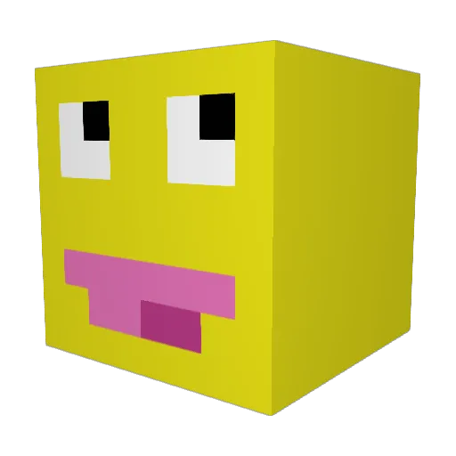 mineHackKeks Minecraft avatar head, 3D render