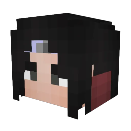mineS4 Minecraft avatar head, 3D render