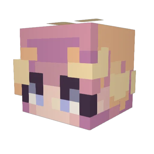 mine_0419 Minecraft avatar head, 3D render