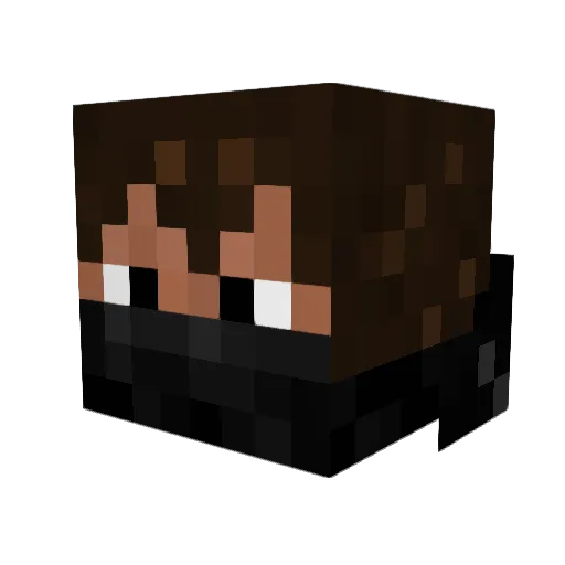 mine_321 Minecraft avatar head, 3D render