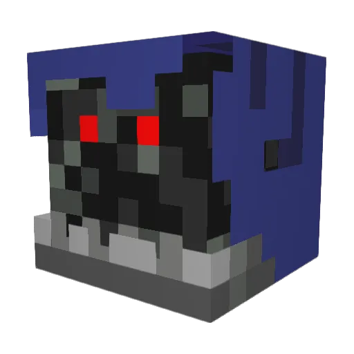 mine_ryder Minecraft avatar head, 3D render