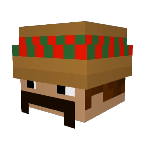 mine_steini Minecraft avatar head, 3D render
