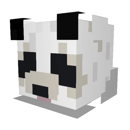 minealexy Minecraft avatar head, 3D render