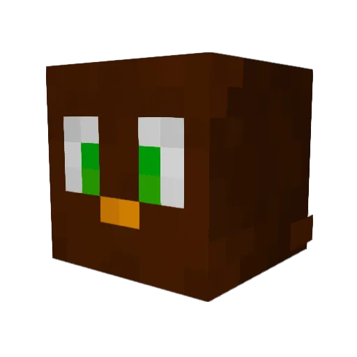 minealkl Minecraft avatar head, 3D render