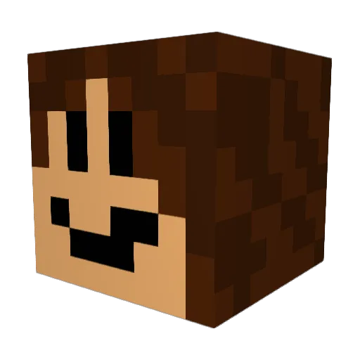 mineayyyy Minecraft avatar head, 3D render