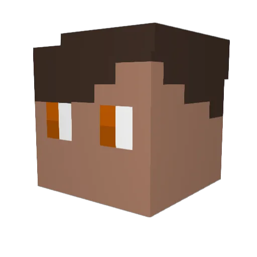 mineckrt11 Minecraft avatar head, 3D render