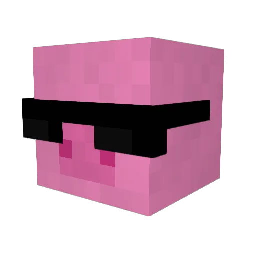 minecloudp3 Minecraft avatar head, 3D render