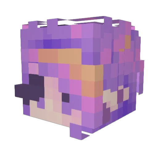 minecogumlu Minecraft avatar head, 3D render