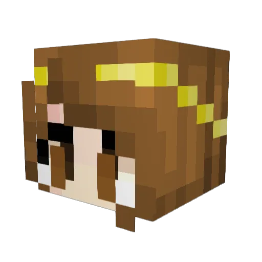 minecr4p Minecraft avatar head, 3D render