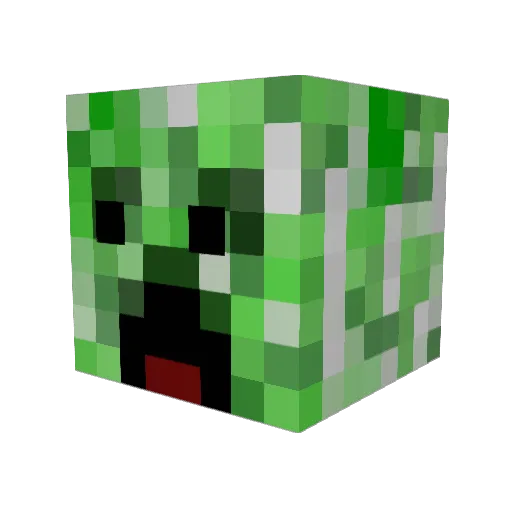 minecraft117210 Minecraft avatar head, 3D render