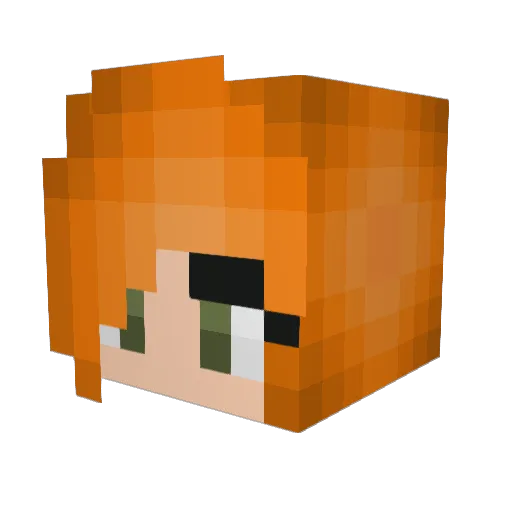 minecraft3ds Minecraft avatar head, 3D render