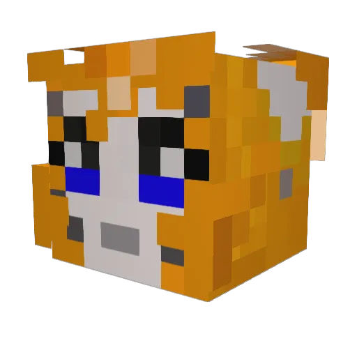minecraft6060 Minecraft avatar head, 3D render
