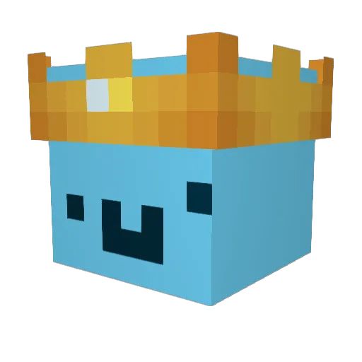 minecraft633_ Minecraft avatar head, 3D render