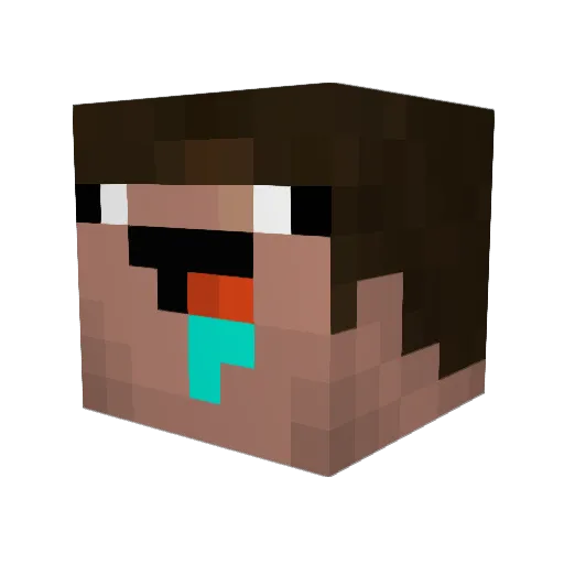 minecraft_87noob Minecraft avatar head, 3D render