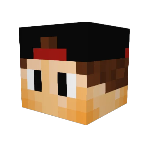 minecraft_job Minecraft avatar head, 3D render
