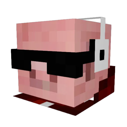 minecraft_julek Minecraft avatar head, 3D render