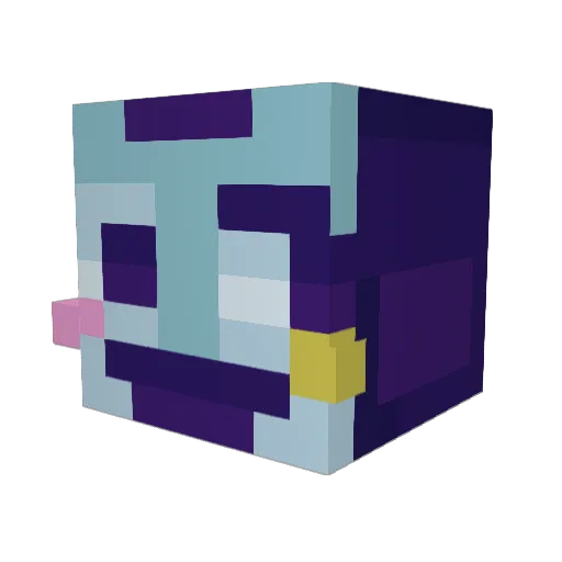 minecraft_n00by Minecraft avatar head, 3D render