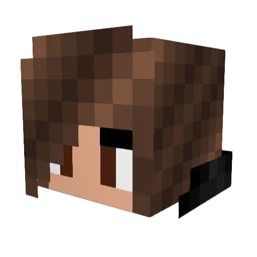 minecraft_star30 Minecraft avatar head, 3D render