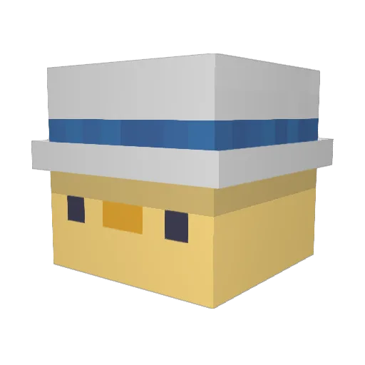 minecraftaki_ Minecraft avatar head, 3D render