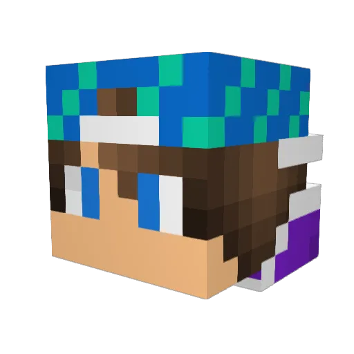 minecraftalf Minecraft avatar head, 3D render