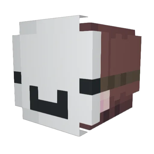 minecraftalpha10 Minecraft avatar head, 3D render