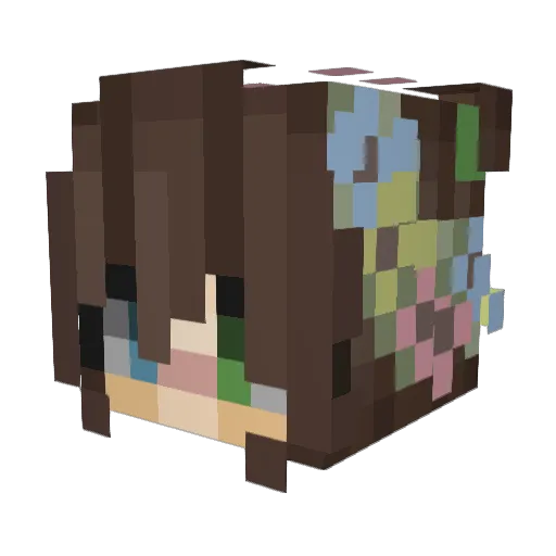 minecraftare32 Minecraft avatar head, 3D render