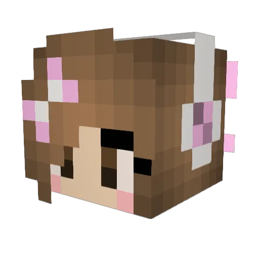 minecraftcalgirl Minecraft avatar head, 3D render