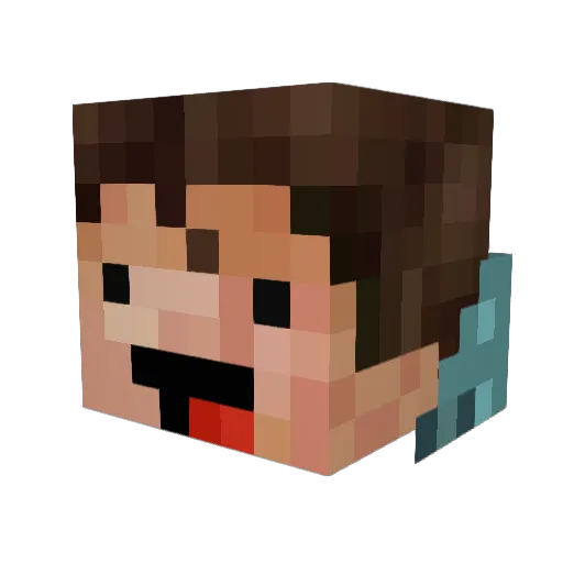 minecrafter231 Minecraft avatar head, 3D render