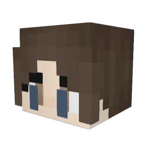 minecrafterlmv Minecraft avatar head, 3D render