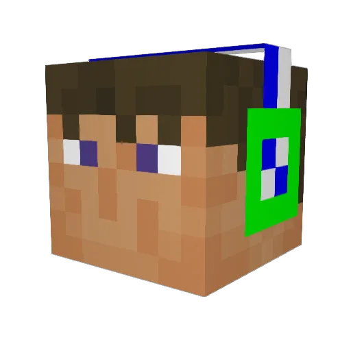 minecrafterwc Minecraft avatar head, 3D render
