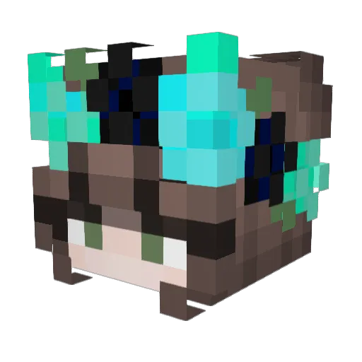 minecraftgod1432 Minecraft avatar head, 3D render