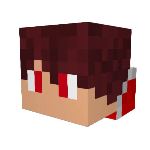 minecraftia34 Minecraft avatar head, 3D render