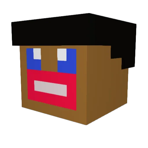 minecraftjulianu Minecraft avatar head, 3D render