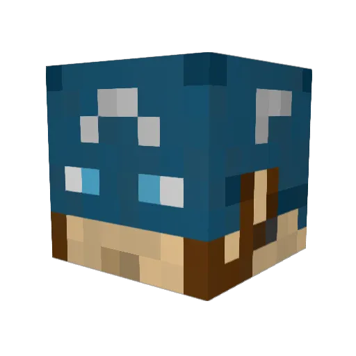 minecraftkid39 Minecraft avatar head, 3D render