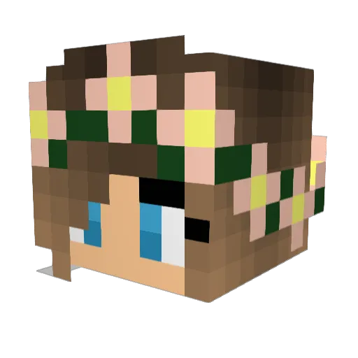 minecraftl0ver89 Minecraft avatar head, 3D render
