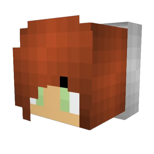 minecraftllama68 Minecraft avatar head, 3D render