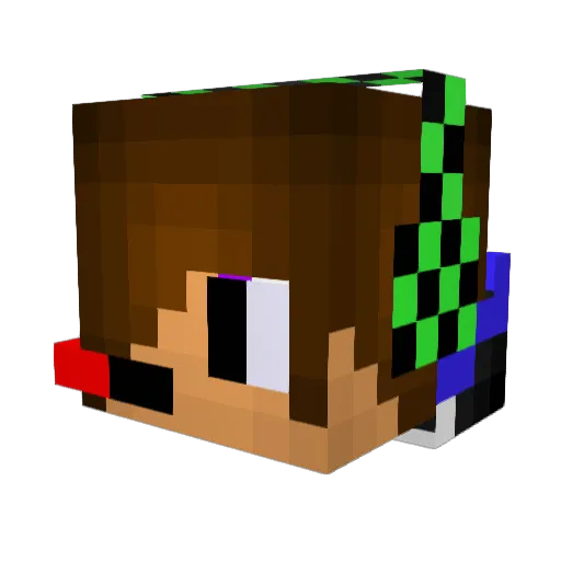minecraftmad26 Minecraft avatar head, 3D render