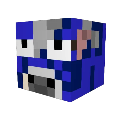 minecraftmo12 Minecraft avatar head, 3D render